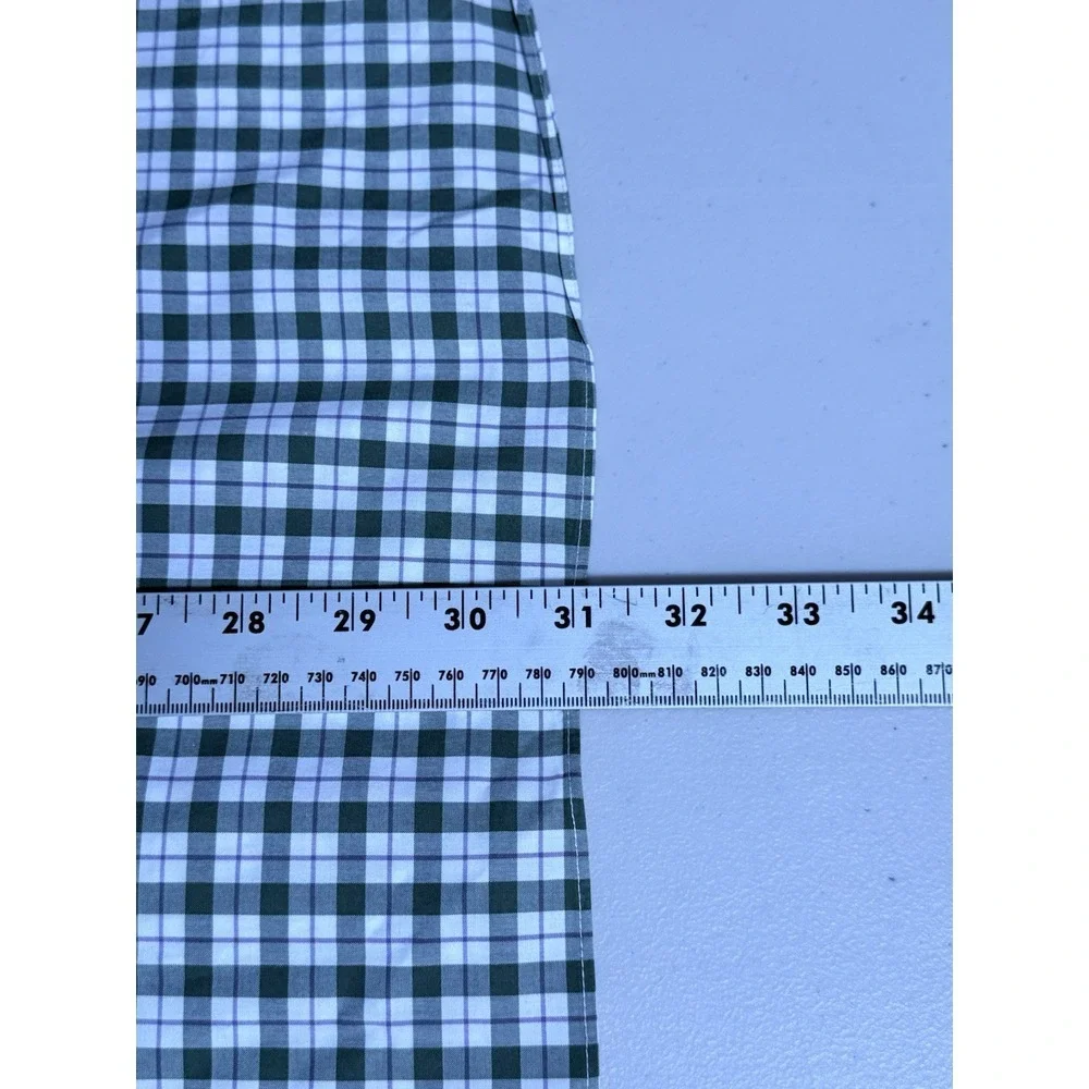 J. Crew‎ Ludlow Premium Slim Dress Shirt Men's 16 x 32 Green Purple Check Casual